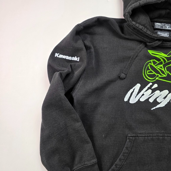 FX FACTORY EFFEX Kawasaki Ninja Pullover Hoodie Unisex Womens XL / Mens Med - Picture 5 of 8
